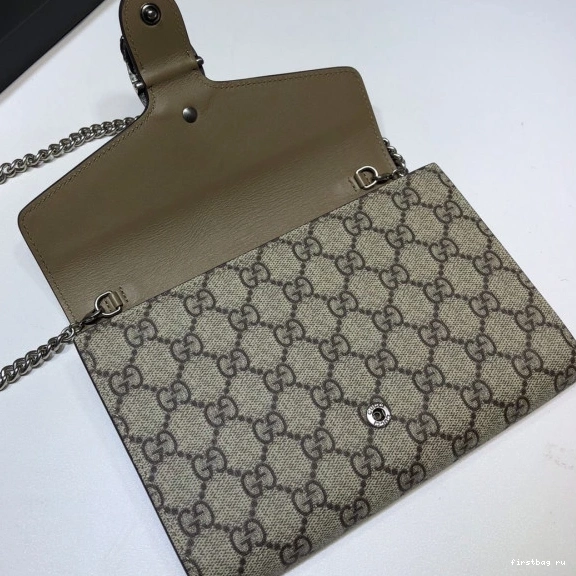First bag ru Gucci mini chain Dionysus bag leather 0717